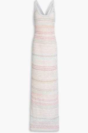Missoni Sequin-embellished metallic crochet-knit maxi dress - Metallic