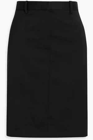 Helmut Lang Wool-twill skirt - Blue