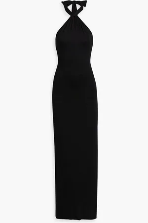 ALICE+OLIVIA Alice Olivia - Amaya twist-front jersey maxi dress - Brown