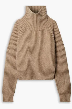 Khaite Lanzino ribbed cashmere turtleneck sweater - Brown