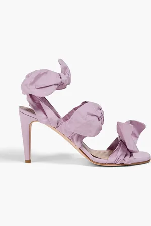 RED(V) Bow-detailed shell sandals - Purple