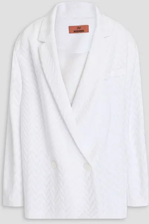 Missoni Double-breasted cotton-blend blazer