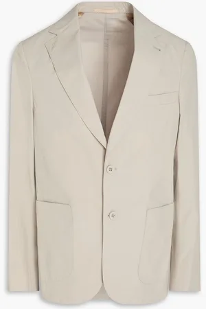 OFFICINE GENERALE Arthus cotton-poplin blazer - White