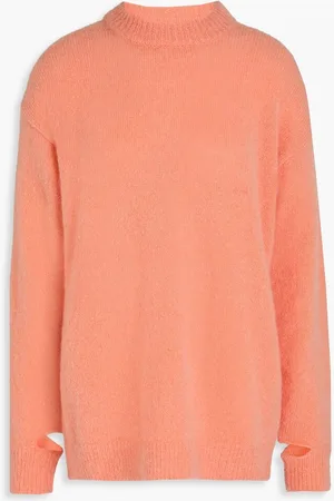 tibi Cutout mohair-blend sweater - Orange