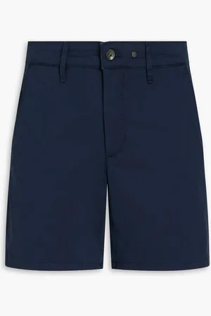 RAG&BONE Cotton-blend chino shorts - Blue