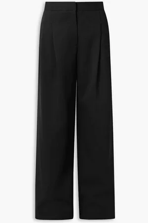 Carolina Herrera Wool-blend crepe wide-leg pants