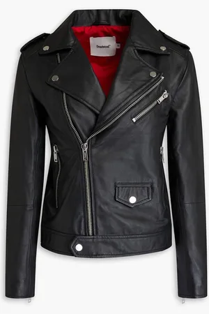 Deadwood River leather biker jacket
