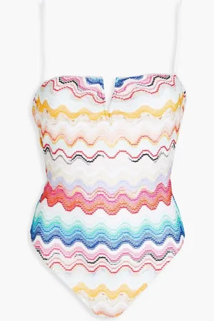 Missoni Metallic crochet-knit swimsuit