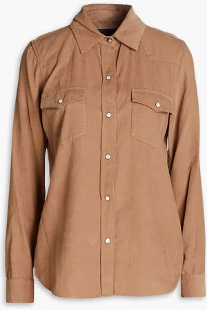 NILI LOTAN Annika cotton-corduroy shirt - Neutral