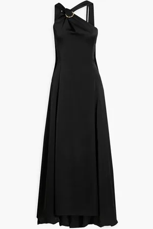 Halston Heritage Embellished draped satin gown