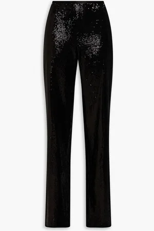 Emporio Armani Sequined tulle wide-leg pants