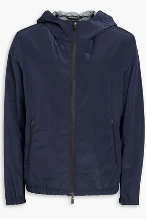 HERNO Shell hooded jacket - Blue