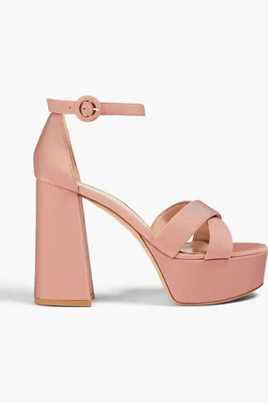 Gianvito Rossi Sheridan jersey platform sandals - Pink