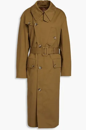 REJINA PYO Blythe cotton-twill trench coat - Green