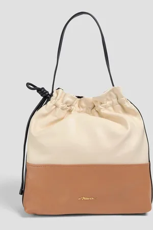 3.1 Phillip Lim Origami color-block leather shoulder bag - White