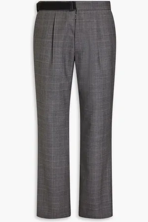 Maison Margiela Prince of Wales checked wool pants - Gray