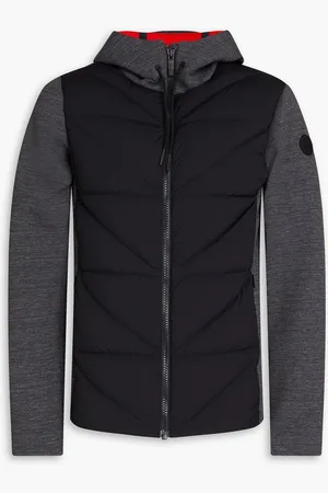 Fusalp Robson II quilted shell and scuba hooded down jacket - Gray