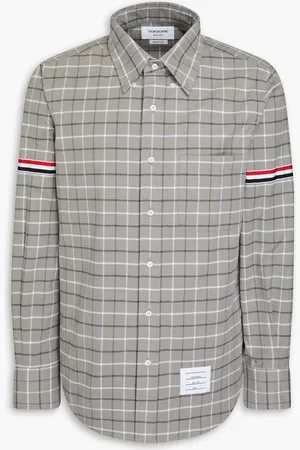 Thom Browne Checked cotton-flannel shirt