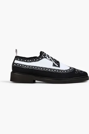 Thom Browne Jacquard-knit brogues