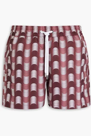 Frescobol Carioca Copa short-length printed swim shorts - Purple