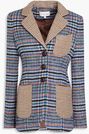 Cara Cara Ross printed flannel blazer