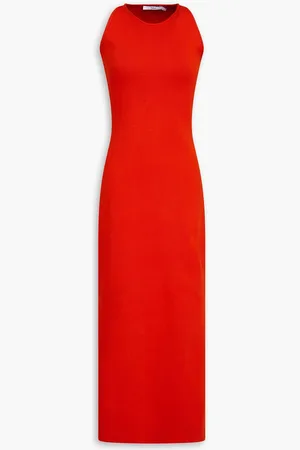 Safiyaa Medoran ponte midi dress - Red