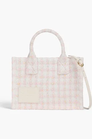 Sandro Bouclé-tweed tote - Pink