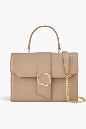 MALONE SOULIERS Audrey embellished leather tote - Neutral