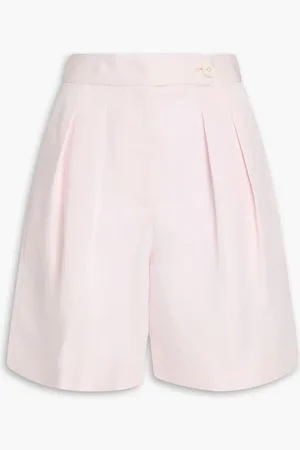 Derek Lam Terri linen and Lyocell- blend twill shorts - Pink