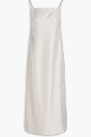 Loulou Studio Sulum silk-twill midi dress - Gray