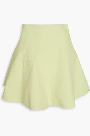 ULLA JOHNSON Kiara cotton mini skirt - Green