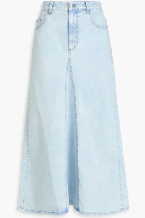 tibi Denim midi skirt - Blue