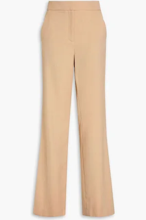 VERONICA BEARD Tonelli herringbone twill wide-leg pants - Neutral