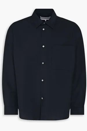 Frame Wool and mohair-blend shirt - Blue
