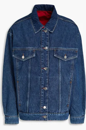 Claudie Pierlot Reversible shell and denim jacket - Blue