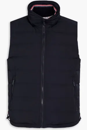 Thom Browne Quilted shell hooded vest - Blue