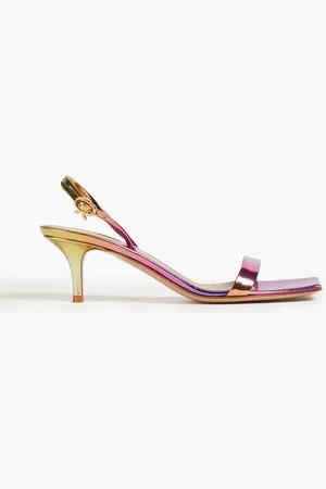 Gianvito Rossi Dégradé metallic leather sandals - Purple