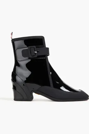 Thom Browne Matte and patent-leather ankle boots