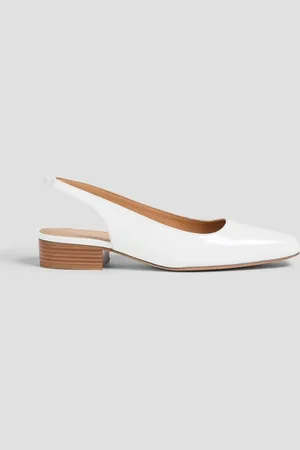 Maison Margiela Patent-leather slingback flats