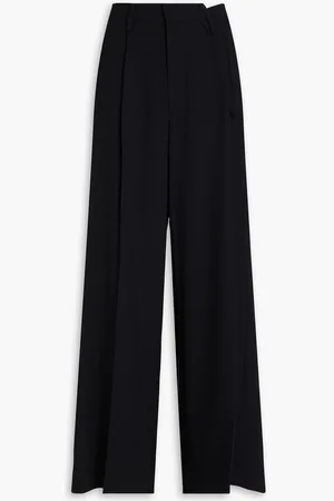 Maison Margiela Asymmetric crepe wide-leg pants