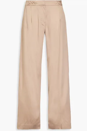 MOTHER OF PEARL TENCEL™-blend twill straight-leg pants - Neutral