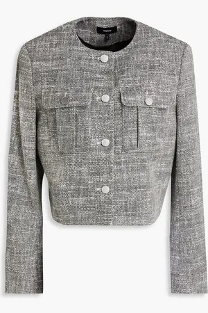 THEORY Cotton-blend tweed jacket