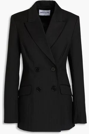 Rebecca Vallance Charlie pinstriped twill blazer