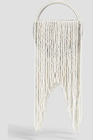 Retrofete Estel fringed embellished satin tote