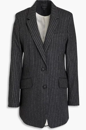 RAG&BONE Charles pinstriped wool-blend blazer - Gray