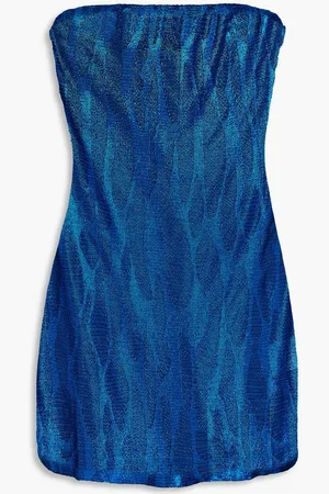 Missoni Metallic crochet-knit mini dress