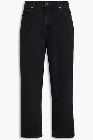 Ganni High-rise straight-leg jeans