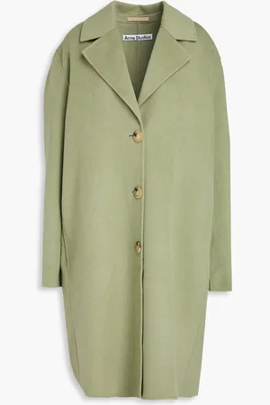 Acne Studios Wool-felt coat - Green