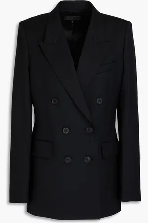 NILI LOTAN Valerie double-breasted wool-blend twill blazer