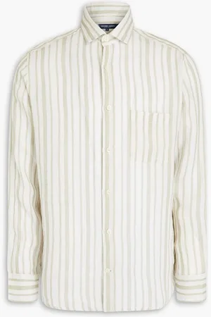 Frescobol Carioca Emilio striped linen shirt - Green